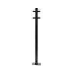 Evec Mounting Post for 1x Wall Mount Charger Steel Black SCP01 BRI77303