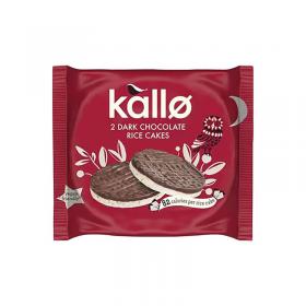 Kallo 2 Dark Chocolate Rice Cakes 33g (Pack of 30) 133914 BRK14650