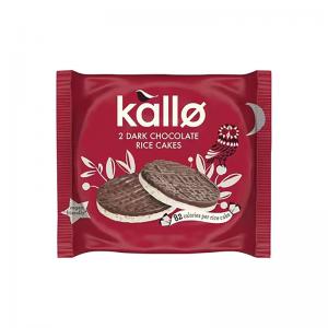 Kallo 2 Dark Chocolate Rice Cakes 33g Pack of 30 133914 BRK14650