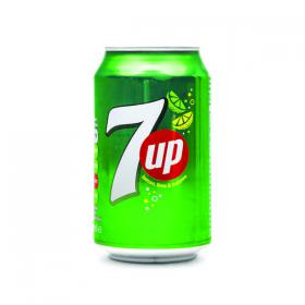 7-Up Lemon and Lime Carbonated Canned Soft Drink 330ml (Pack of 24) 402010 BRT00109