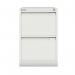 Bisley Premium Filer - 2 Drawer Foolscap Filing Cabinet in Chalk 1623-ab9