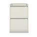 Bisley Premium Filer - 2 Drawer Foolscap Filing Cabinet Goose in Grey 1623-av4