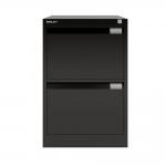 Bisley Premium Filer - 2 Drawer Foolscap Filing Cabinet in Black 1623-av1