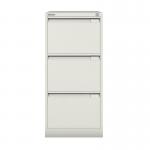 Bisley Premium Filer - 3 Drawer Foolscap Filing Cabinet in Goose Grey 1633-av4