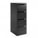 Bisley Premium Filer - 4 Drawer Foolscap Filing Cabinet in Black 1643-av1