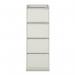 Bisley Premium Filer - 4 Drawer Foolscap Filing Cabinet in Goose Grey 1643-av4