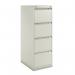 Bisley Premium Filer - 4 Drawer Foolscap Filing Cabinet in Goose Grey 1643-av4