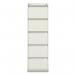 Bisley Premium Filer - 5 Drawer Foolscap Filing Cabinet in Goose Grey 1653-av4