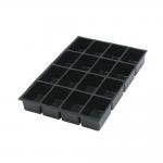 Bisley Multidrawer Insert Trays with 16 Compartments in Black Pack of 5 225P5-000