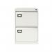 Bisley Volume Filer - 2 Drawer Foolscap Filing Cabinet in Chalk AOC2-ab9