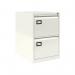 Bisley Volume Filer - 2 Drawer Foolscap Filing Cabinet in Chalk AOC2-ab9