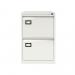 Bisley Volume Filer - 2 Drawer Foolscap Filing Cabinet in Chalk AOC2-ab9