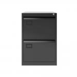 Bisley Volume Filer - 2 Drawer Foolscap Filing Cabinet in Black AOC2-av1