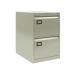 Bisley Volume Filer - 2 Drawer Foolscap Filing Cabinet in Goose Grey AOC2-av4