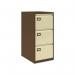 Bisley Volume Filer - 3 Drawer Foolscap Filing Cabinet in Coffee/Cream AOC3-av5av6