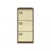 Bisley Volume Filer - 3 Drawer Foolscap Filing Cabinet in Coffee/Cream AOC3-av5av6