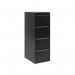 Bisley Volume Filer - 4 Drawer Foolscap Filing Cabinet in Black AOC4-av1