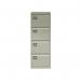 Bisley Volume Filer - 4 Drawer Foolscap Filing Cabinet in Goose Grey AOC4-av4