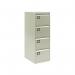 Bisley Volume Filer - 4 Drawer Foolscap Filing Cabinet in Goose Grey AOC4-av4