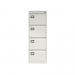 Bisley Volume Filer - 4 Drawer Foolscap Filing Cabinet in Chalk AOC4-ab9