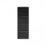 Bisley Volume Filer - 4 Drawer Foolscap Filing Cabinet in Black AOC4-av1