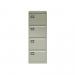 Bisley Volume Filer - 4 Drawer Foolscap Filing Cabinet in Goose Grey AOC4-av4
