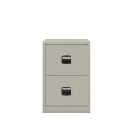 Bisley Contract Filer - 2 Drawer Foolscap Filing Cabinet in Goose Grey CC2H1A-av4