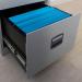 Bisley Contract Filer - 2 Drawer Foolscap Filing Cabinet in Goose Grey CC2H1A-av4