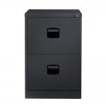 Bisley Contract Filer - 2 Drawer Foolscap Filing Cabinet in Black CC2H1A-av1