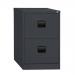 Bisley Contract Filer - 2 Drawer Foolscap Filing Cabinet in Black CC2H1A-av1