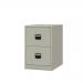 Bisley Contract Filer - 2 Drawer Foolscap Filing Cabinet in Goose Grey CC2H1A-av4