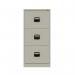 Bisley Contract Filer - 3 Drawer Foolscap Filing Cabinet in Goose Grey CC3H1A-av4