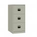 Bisley Contract Filer - 3 Drawer Foolscap Filing Cabinet in Goose Grey CC3H1A-av4