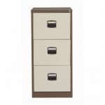 Bisley Contract Filer - 3 Drawer Foolscap Filing Cabinet in Coffee Cream CC3H1A-av5av6