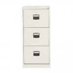 Bisley Contract Filer - 3 Drawer Foolscap Filing Cabinet in Chalk CC3H1A-ab9