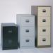 Bisley Contract Filer - 3 Drawer Foolscap Filing Cabinet in Coffee Cream CC3H1A-av5av6