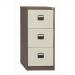 Bisley Contract Filer - 3 Drawer Foolscap Filing Cabinet in Coffee Cream CC3H1A-av5av6