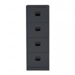 Bisley Contract Filer - 4 Drawer Foolscap Filing Cabinet in Black CC4H1A-av1