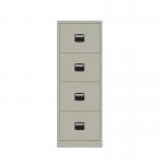 Bisley Contract Filer - 4 Drawer Foolscap Filing Cabinet in Goose Grey CC4H1A-av4