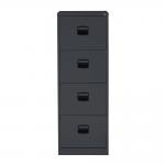 Bisley Contract Filer - 4 Drawer Foolscap Filing Cabinet in Black CC4H1A-av1