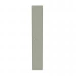 Bisley CLK 1 Door Locker with Shelf and Coat Rail in Goose Grey CLK121-av4