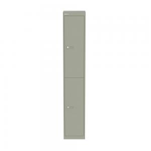 Image of Bisley CLK 2 Door Locker with 1 x Fixed Coat Hook Per Compartment in
