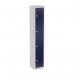 Bisley CLK 4 Door Locker in Light Grey/Oxford Blue CLK124-av7/ay7