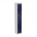 Bisley CLK 4 Door Locker in Light Grey/Oxford Blue CLK124-av7/ay7