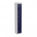 Bisley CLK 6 Door Locker in Light Grey/Oxford Blue CLK126-av7/ay7