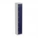 Bisley CLK 6 Door Locker in Light Grey/Oxford Blue CLK126-av7/ay7