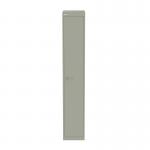 Bisley CLK 1 Door Locker with Shelf and Coat Rail in Goose Grey CLK181-av4