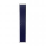 Bisley CLK 1 Door Locker with Shelf and Coat Rail in Light Grey/Oxford Blue CLK181-av7/ay7