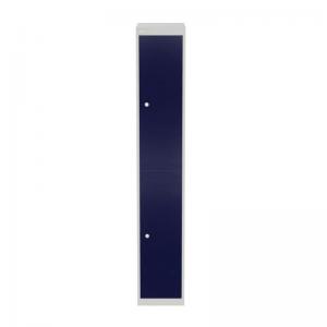 Bisley CLK 2 Door Locker with 1 x Fixed Coat Hook Per Compartment in