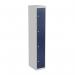 Bisley CLK 4 Door Locker in Light Grey/Oxford Blue CLK184-av7/ay7